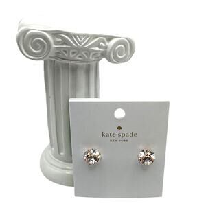 KATE SPADE New York Gold Plated Rose Patin Rise and Shine Cubic Zirconia Stud